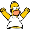 Homer simpsons ange et démon