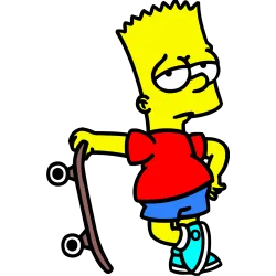 Bart simpsons skate