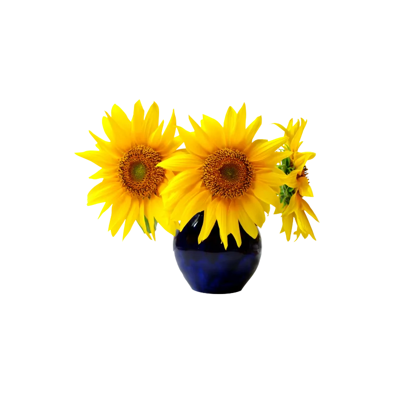 Vase tournesol