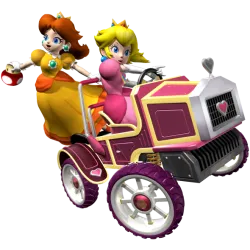 Princesse Peach patin à glace