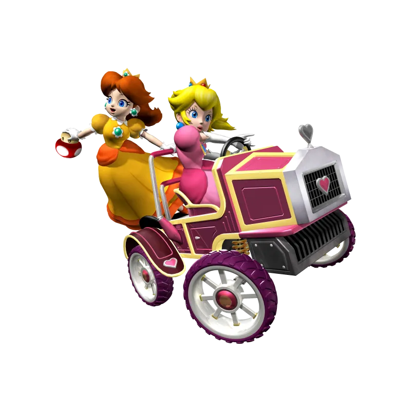 Princesse Peach patin à glace