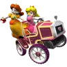 Princesse Peach patin à glace