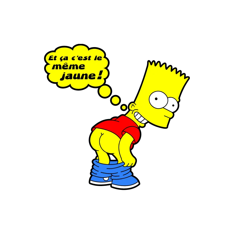 Bart simpsons fesses