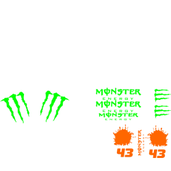 Ken Block kit deco vehicule foncé