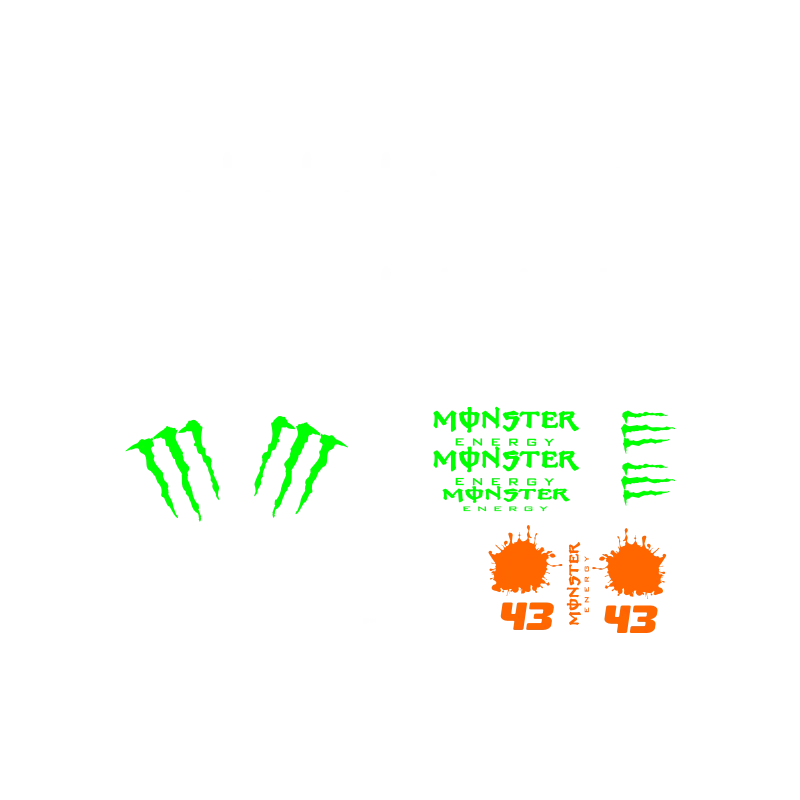 Ken Block kit deco vehicule foncé