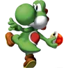 Luigi et gros yoshi