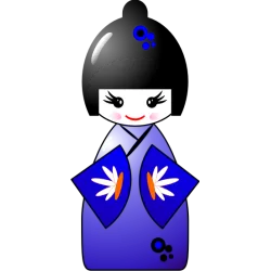Kokeshi blanche