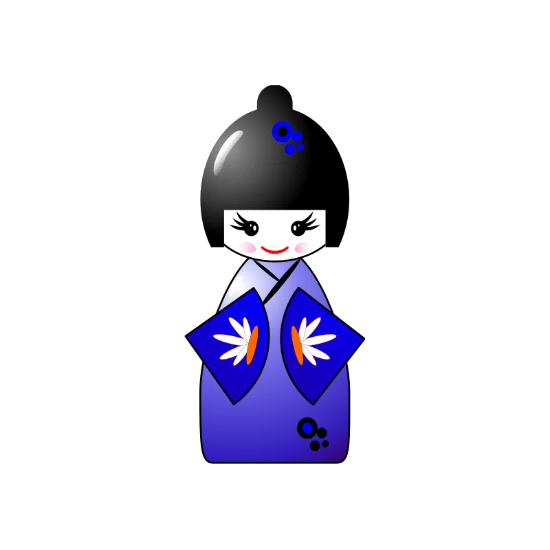 Kokeshi blanche