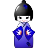 Kokeshi blanche