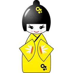 Kokeshi bleue