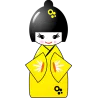 Kokeshi bleue