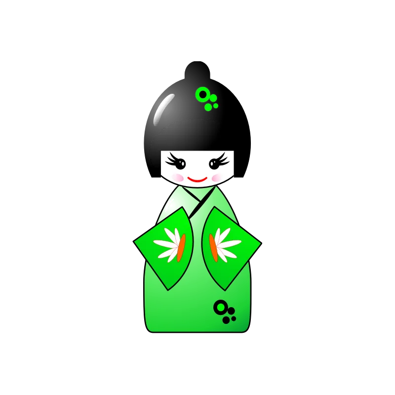 Kokeshi jaune