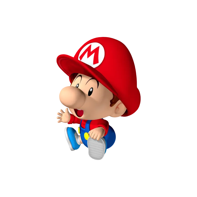 Luigi et gros yoshi