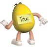 M&m's jaune plongée