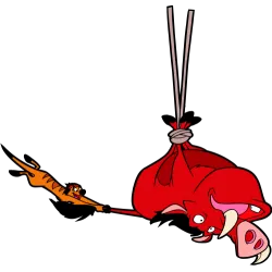 Pumba effrayé tête