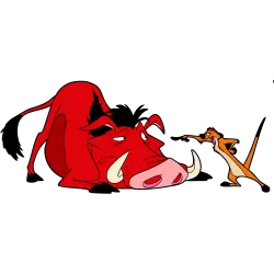Pumba dans la boue