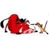 Pumba dans la boue