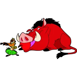 Pumba et Timon dispute