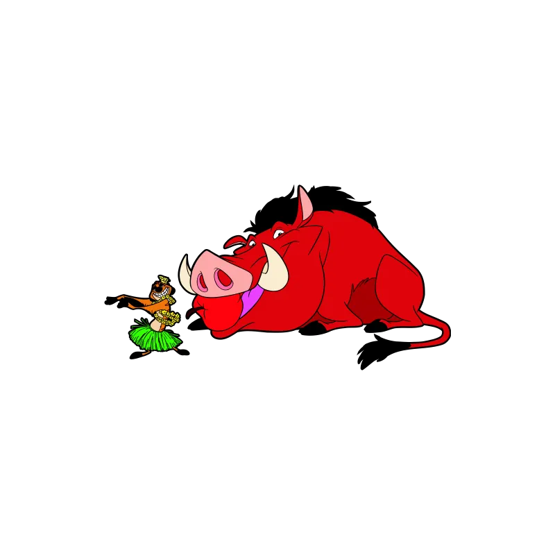Pumba et Timon dispute