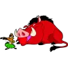 Pumba et Timon dispute