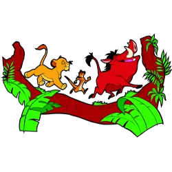 Pumba et Timon vahiné