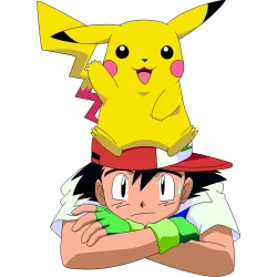 Sacha et Pikachu pokemon