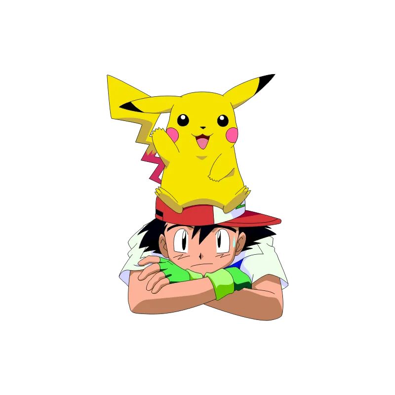 Sacha et Pikachu pokemon