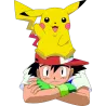 Sacha et Pikachu pokemon