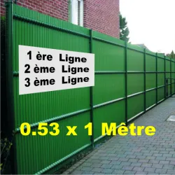 Banderole 53cm de haut