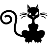 Chats silhouette