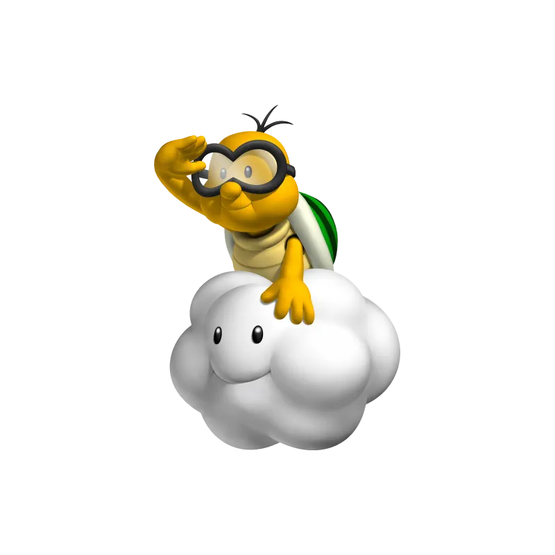 Lakitu vert nuage