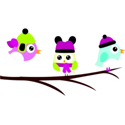 Oiseaux sur la branche