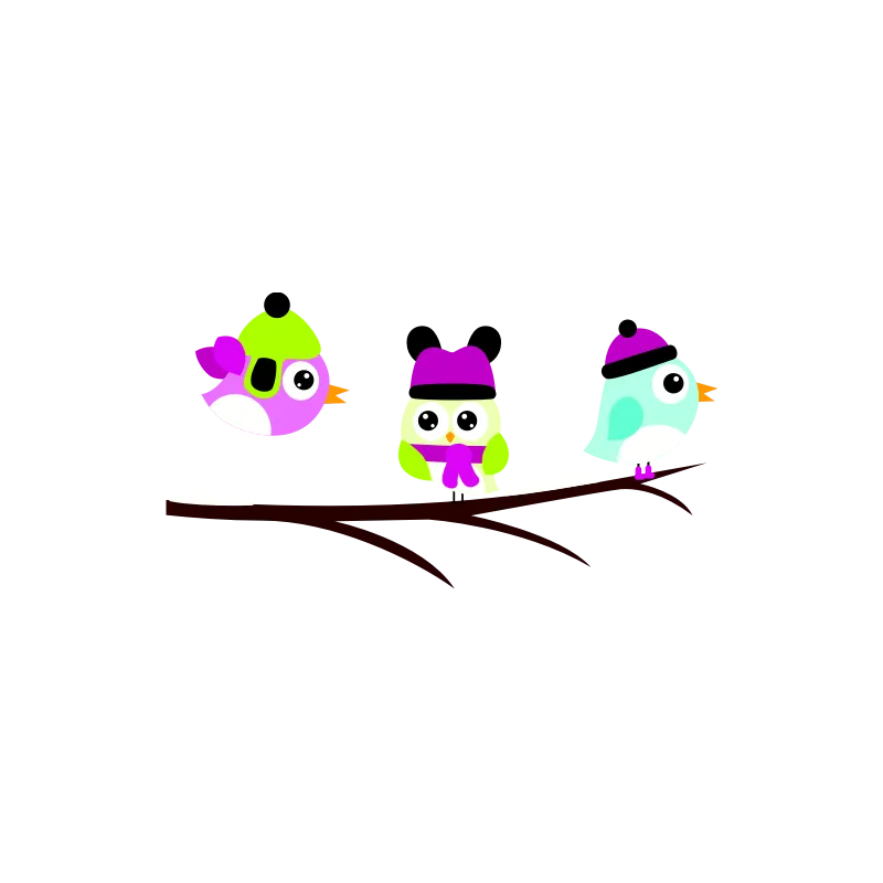 Oiseaux sur la branche