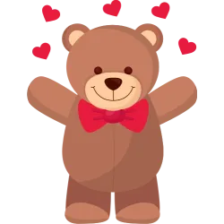 Ours coeur cadeau