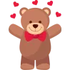 Ours coeur cadeau
