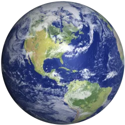 Terre vue Asie