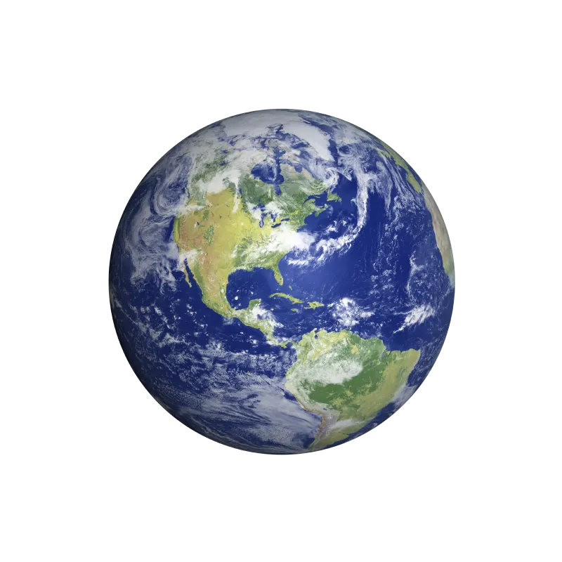 Terre vue Asie