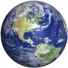 Terre vue Asie