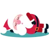 Père Noël et sa hotte