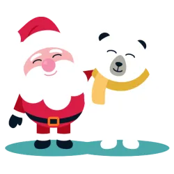 Père Noël et glace