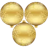 3 Boules de noël dorées T10