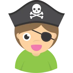 Autocollant Pirate
