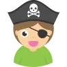 Autocollant Pirate