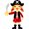 Autocollant Pirate Bébé
