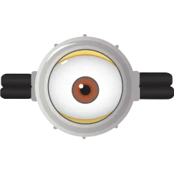 Autocollant Yeux Minions
