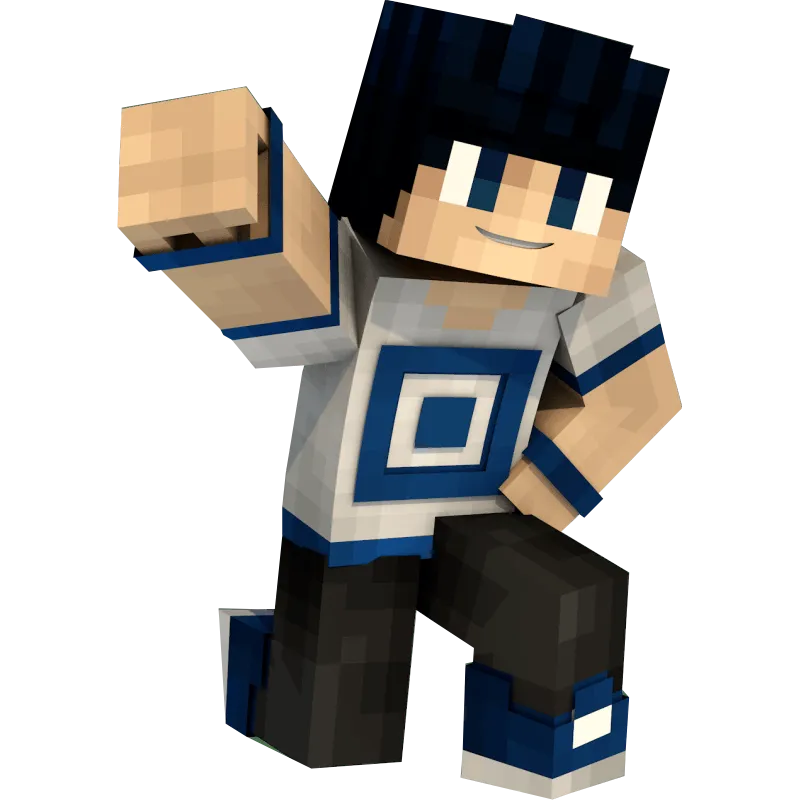 Autocollant minecraft poing