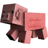 Autocollant minecraft cochon