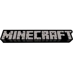 Autocollant minecraft texte