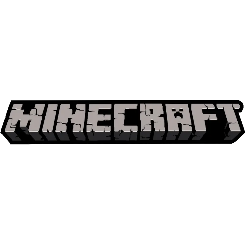 Autocollant minecraft texte