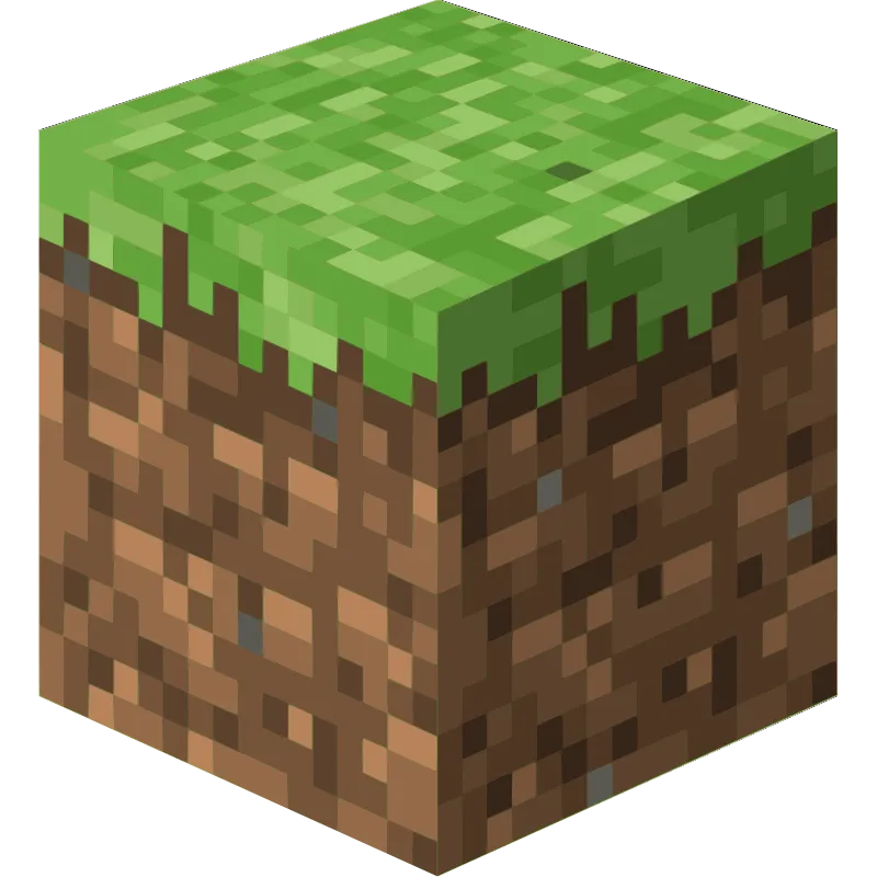 Autocollant minecraft cube